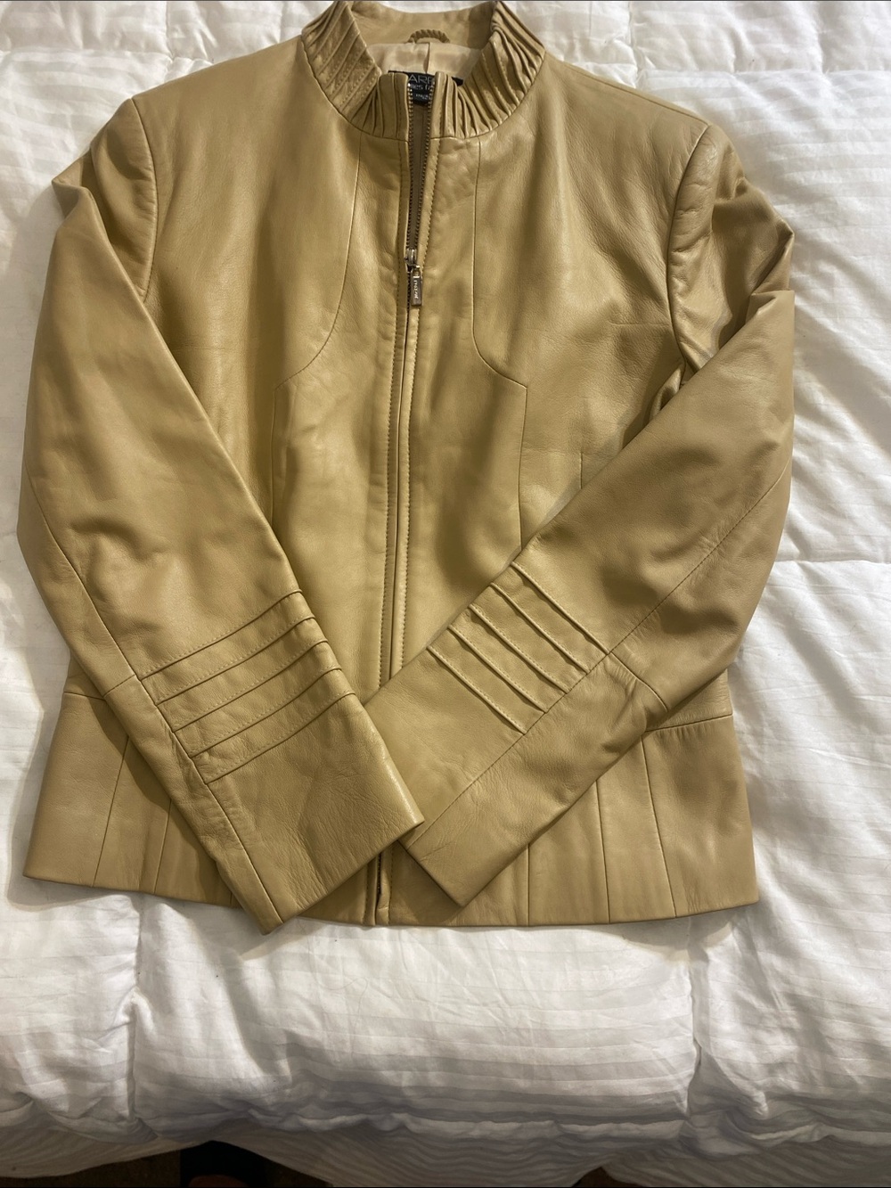 Rich Caramel Coloured Italian Leather Jacket